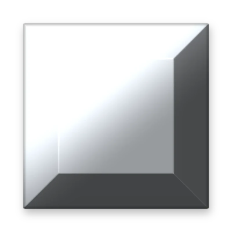 Convex Silver 7 x 7 mm adesivo termocolante