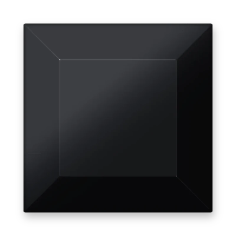 Convex Black 7 x 7 mm adesivo termocolante