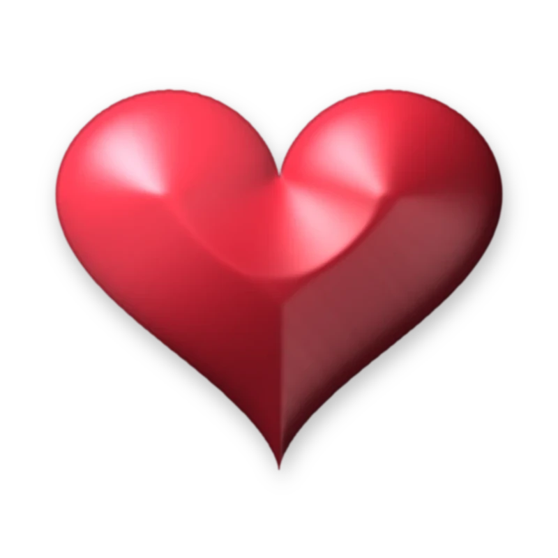 Heart Red adesivo termocolante