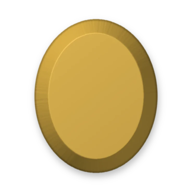 Elipse Matte Gold 8 x 10 mm adesivo termocolante