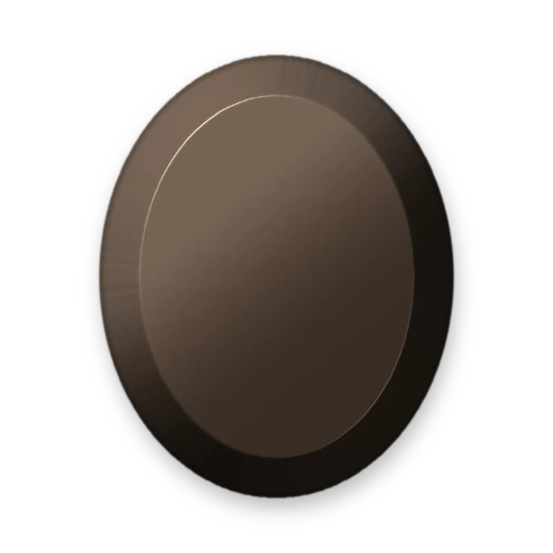 Elipse Brass 8 x 10 mm adesivo termocolante