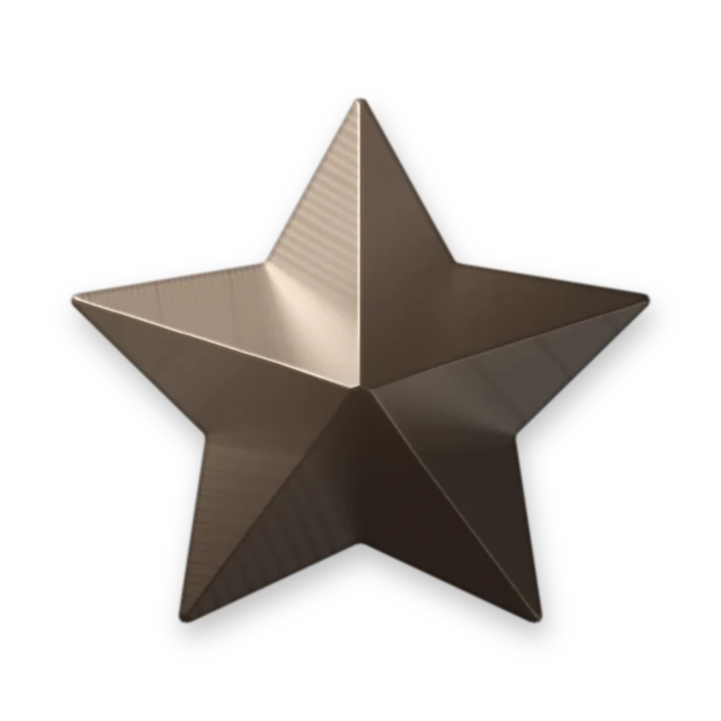 Star Dark Brown adesivo termocolante