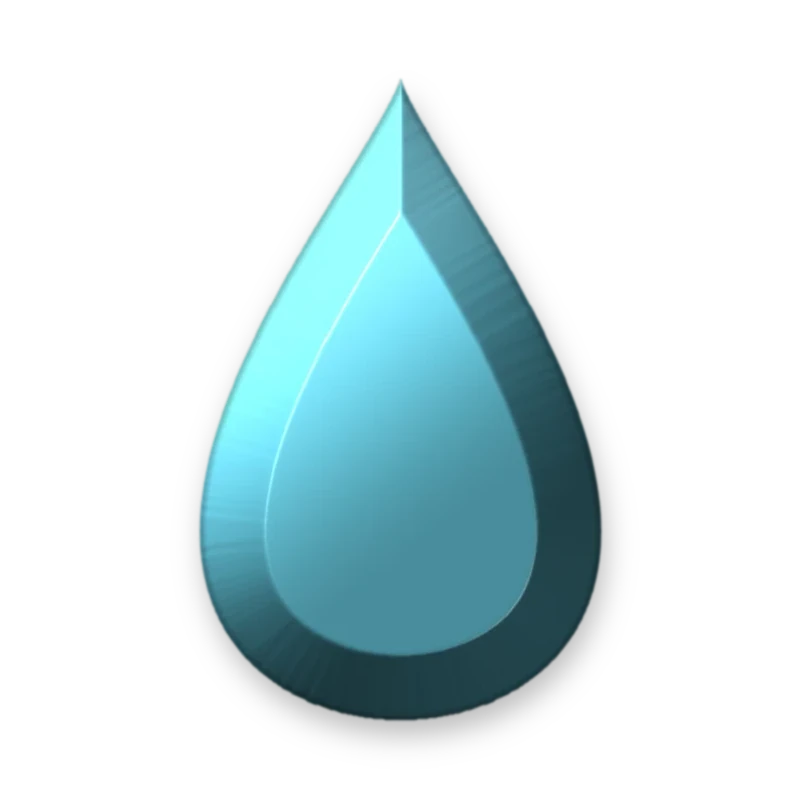 Teardrop Skyblue 5 x 8 mm adesivo termocolante