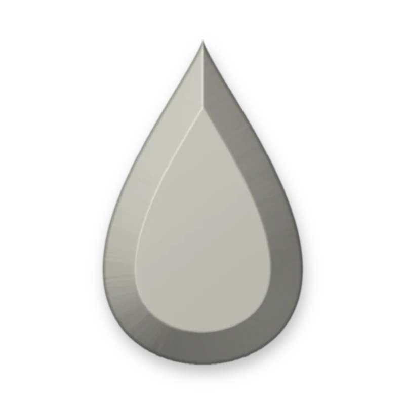 Teardrop Matte Bronze 8 x 13 mm adesivo termocolante