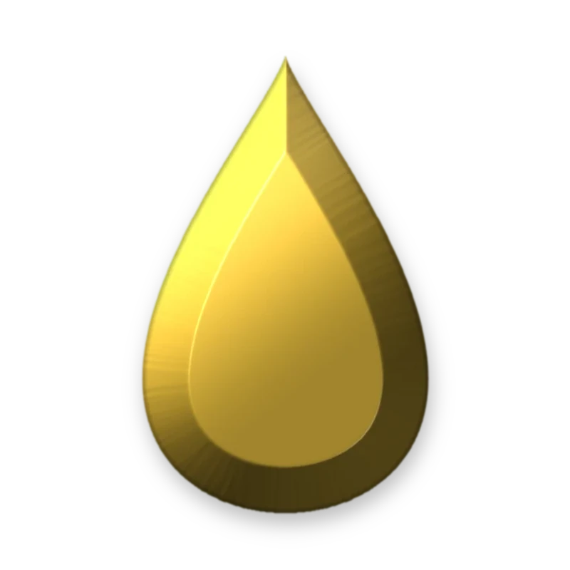 Teardrop Gold 5 x 8 mm adesivo termocolante