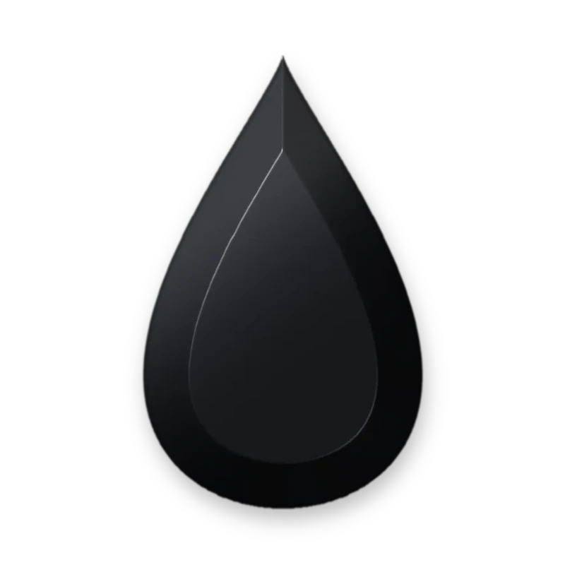 Teardrop Black 8 x 13 mm adesivo termocolante