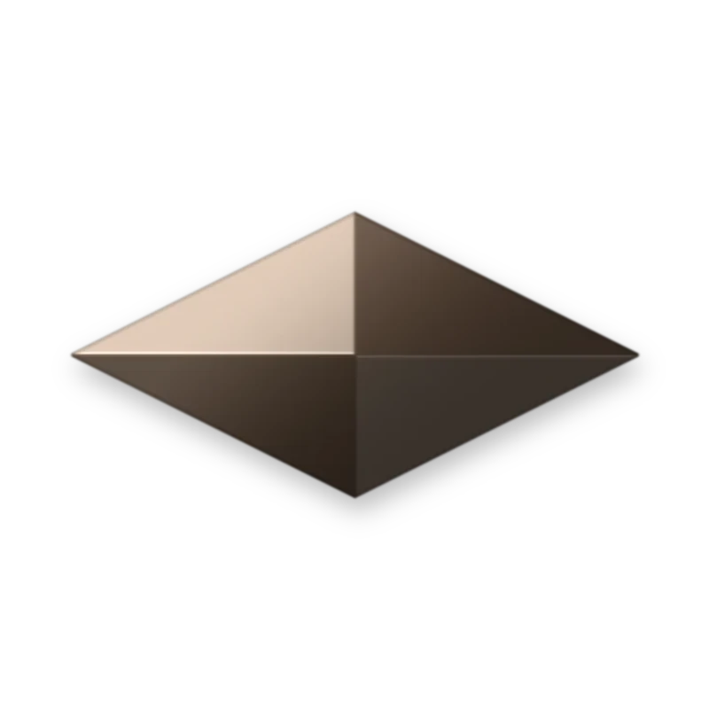 Diamond Brass 6 x 12 mm adesivo termocolante