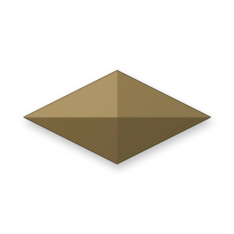 Diamond Matte Brown 6 x 12 mm adesivo termocolante