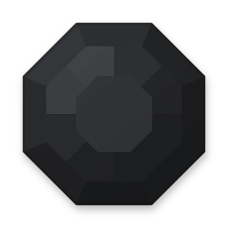 Octogonal Matte Black adesivo termocolante