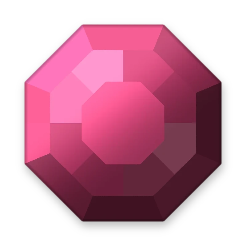 Octogonal Rose Pink adesivo termocolante