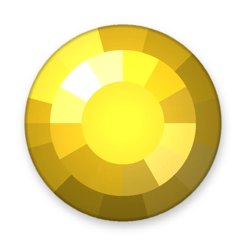 Poligon Amarelo Canario adesivo termocolante