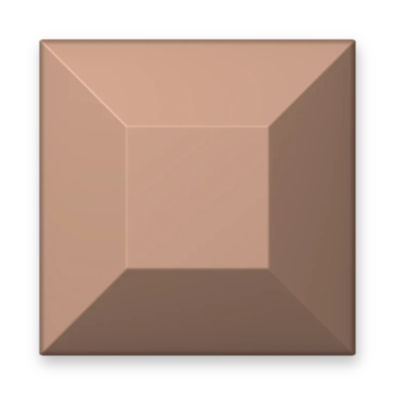 Square Matte Copper adesivo termocolante