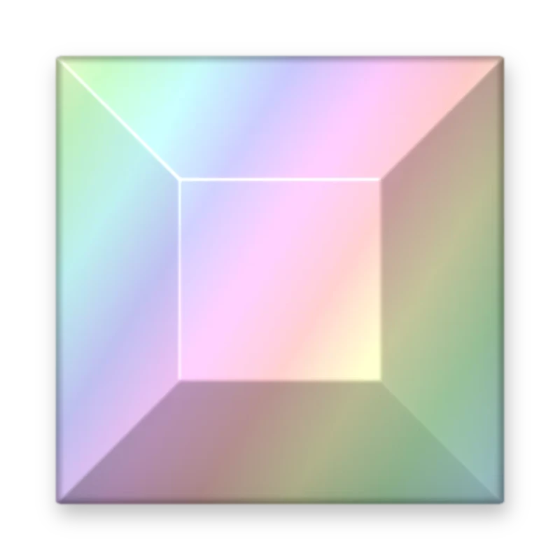 Square Hologran adesivo termocolante
