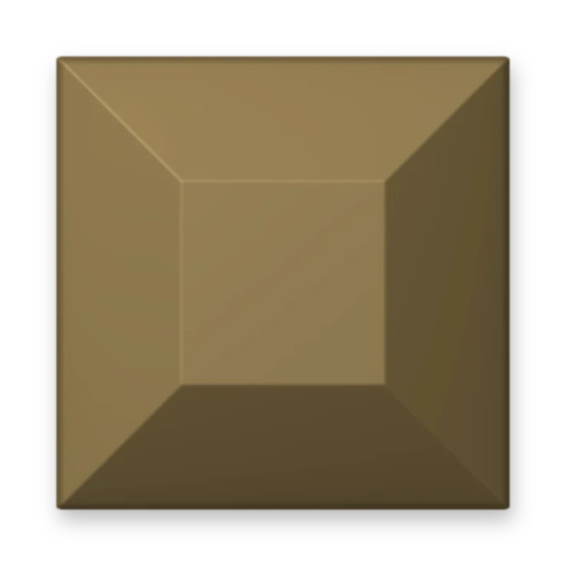 Square Matte Brown adesivo termocolante
