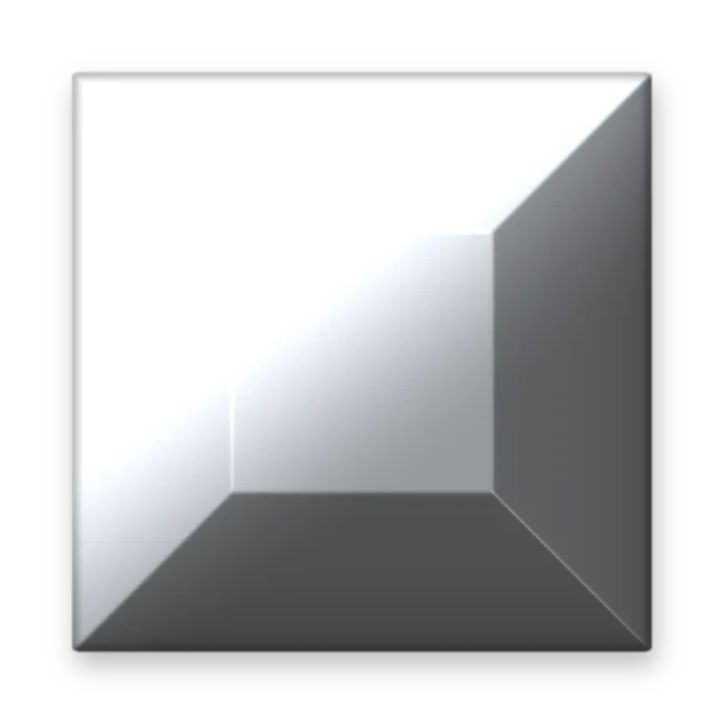 Square Silver adesivo termocolante