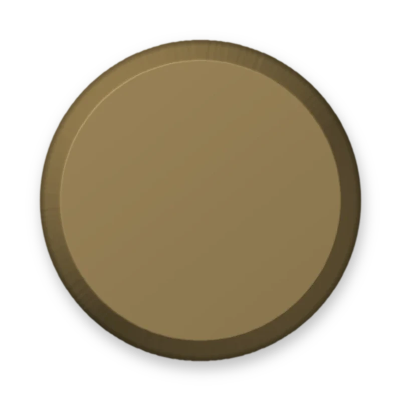Round Matte Brown 18 mm adesivo termocolante