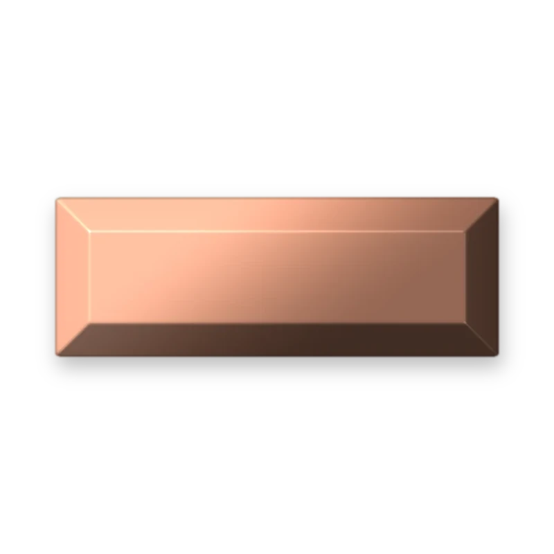 Retangle Copper adesivo termocolante