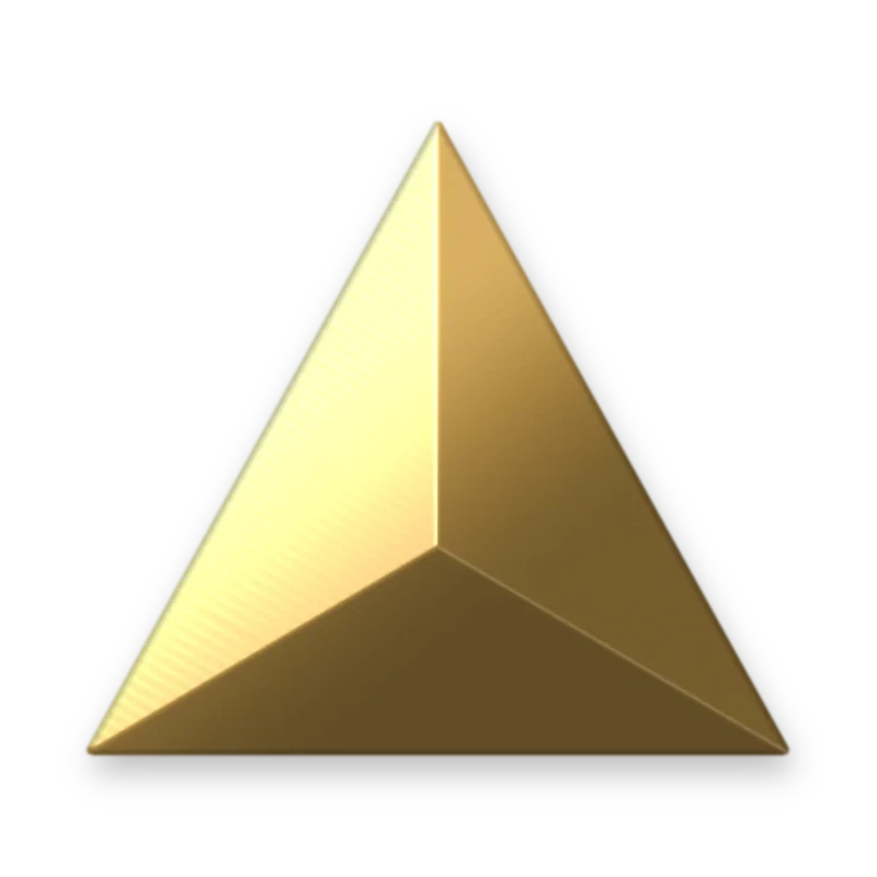 Triangle Brown 6 x 6 mm adesivo termocolante