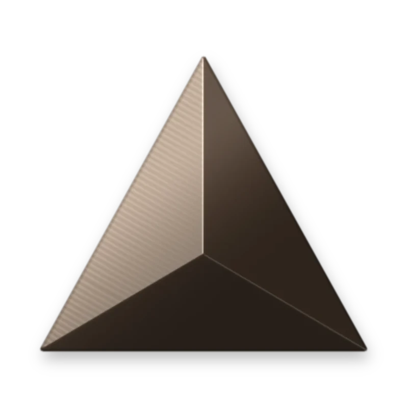 Triangle Dark Brown 10 x 10 mm adesivo termocolante