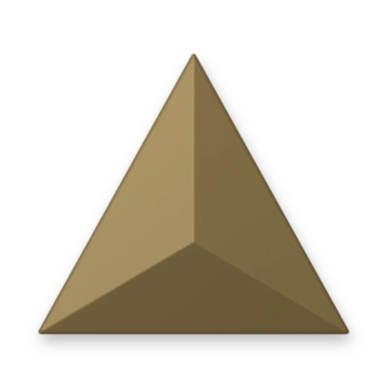 Triangle Matte Brown 10 x 10 mm adesivo termocolante