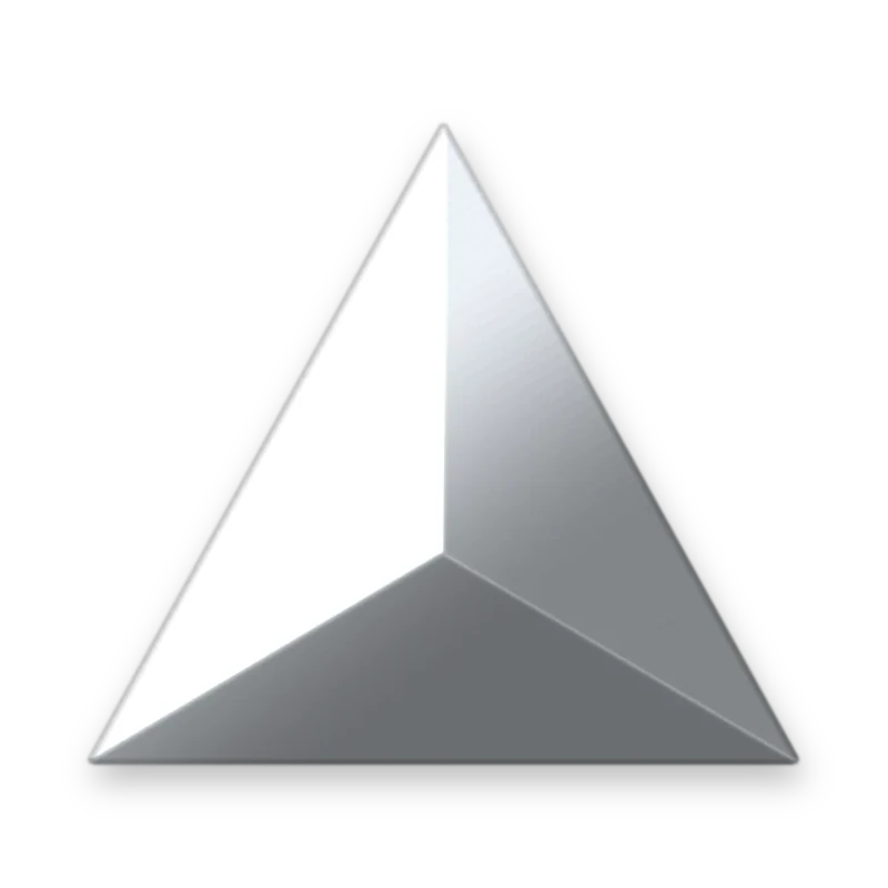 Triangle Silver 6 x 6 mm adesivo termocolante
